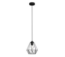 Csillár zsinóron BERGEN 1xE27/60W/230V fekete