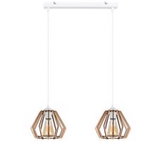 Csillár zsinóron BERGO 2xE27/60W/230V fehér
