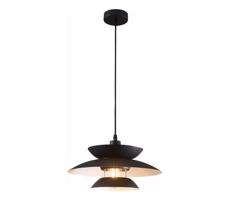 Csillár zsinóron BERIT 1xE27/20W/230V fekete