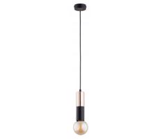 Csillár zsinóron BOLID 1xE27/60W/230V arany/fekete