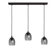 Csillár zsinóron BRILLANT 3xE27/15W/230V szürke