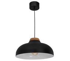 Csillár zsinóron BURGOS 1xE27/60W/230V fekete