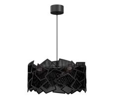 Csillár zsinóron CAMO 3xE27/15W/230V fekete