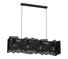 Csillár zsinóron CAMO 4xE27/15W/230V fekete