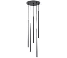 Csillár zsinóron CARMEN 5xG9/40W/230V á. 30 cm fekete
