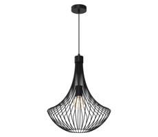 Csillár zsinóron CESTA 1xE27/60W/230V fekete