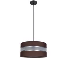 Csillár zsinóron CORAL 1xE27/60W/230V á. 40 cm barna