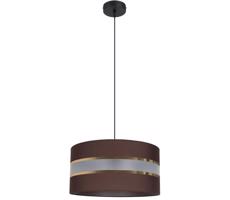 Csillár zsinóron CORAL 1xE27/60W/230V á. 40 cm barna