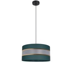 Csillár zsinóron CORAL 1xE27/60W/230V á. 40 cm zöld