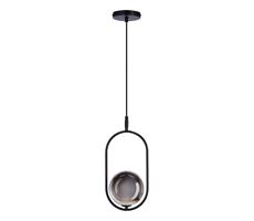 Csillár zsinóron CORDEL 1xG9/28W/230V fekete/füstös fekete