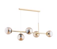 Csillár zsinóron DANSA 5xE14/40W/230V arany
