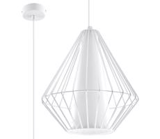 Csillár zsinóron DEMI 1xE27/60W/230V fehér