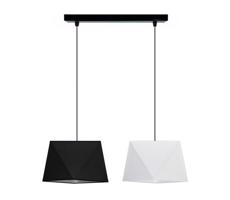 Csillár zsinóron DIAMENT 2xE27/60W/230V fekete