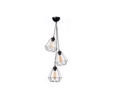 Csillár zsinóron DIAMENT MINI 3xE27/60W/230V