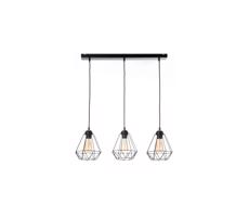 Csillár zsinóron DIAMENT MINI 3xE27/60W/230V