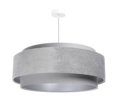 Csillár zsinóron DOBLO 1xE27/60W/230V á. 60 cm szürke/ezüst