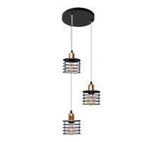 Csillár zsinóron EDISON 3xE27/15W/230V