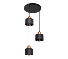 Csillár zsinóron EDISON 3xE27/15W/230V