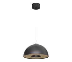 Csillár zsinóron ELGUND 1xE27/15W/230V átm. 35 cm fekete
