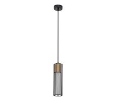 Csillár zsinóron FOBIA 1xGU10/25W/230V fekete/arany