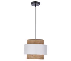 Csillár zsinóron FORNI 1xE27/40W/230V barna/fehér