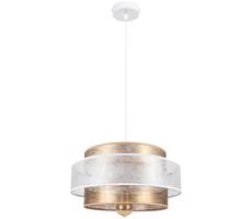 Csillár zsinóron GABI 1xE27/60W/230V arany/fehér átm. 40 cm