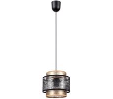 Csillár zsinóron GABI 1xE27/60W/230V arany/fekete átm. 20 cm