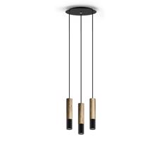 Csillár zsinóron GLEIZ WOOD 3xGU10/35W/230V