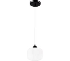Csillár zsinóron HARMA 1xE27/15W/230V átm. 20 cm fehér/fekete