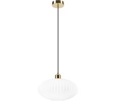 Csillár zsinóron HARMA 1xE27/15W/230V átm. 30 cm fehér/arany