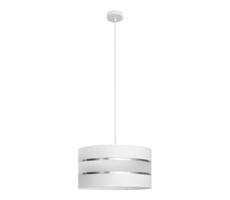 Csillár zsinóron HELEN 1xE27/15W/230V á. 40 cm fehér