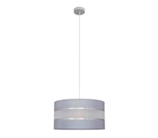 Csillár zsinóron HELEN 1xE27/15W/230V á. 40 cm szürke/ezüst