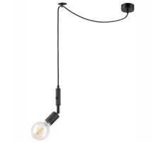 Csillár zsinóron INA 1xE27/42W/230V fekete