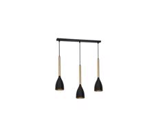Csillár zsinóron ISTAPPAR 3xE27/60W/230V fekete/arany