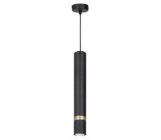 Csillár zsinóron JOKER 1xGU10/25W/230V fekete/arany