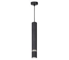 Csillár zsinóron JOKER 1xGU10/25W/230V fekete/matt króm