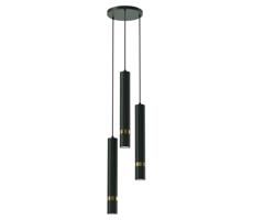 Csillár zsinóron JOKER 3xGU10/8W/230V zöld/arany