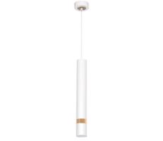 Csillár zsinóron JOKER WHITE WOOD 1xGU10/8W/230V