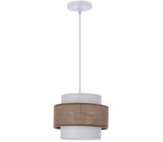 Csillár zsinóron JUTA 1xE27/40W/230V barna/fehér