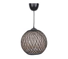 Csillár zsinóron JUTE 1xE27/60W/230V fekete