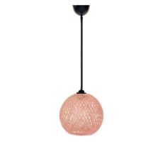 Csillár zsinóron JUTE 1xE27/60W/230V rózsaszín