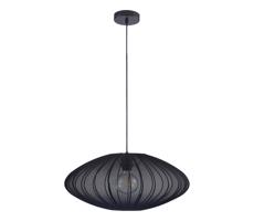 Csillár zsinóron KINU 1xE27/20W/230V átm. 50 cm fekete