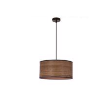 Csillár zsinóron LEGNO 1xE27/40W/230V átm. 30 cm barna