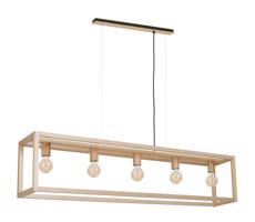 Csillár zsinóron LEGNO 5xE27/60W/230V