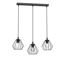 Csillár zsinóron LETI 3xE27/15W/230W fekete