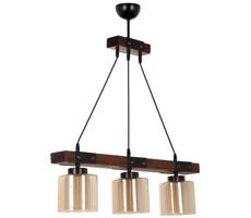 Csillár zsinóron LILA 3xE27/60W/230V