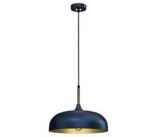 Csillár zsinóron LINCOLN 1xE27/60W/230V á. 35 cm kék