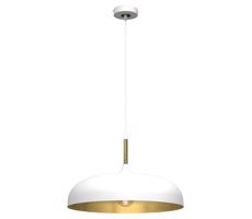 Csillár zsinóron LINCOLN 1xE27/60W/230V á. 45 cm fehér