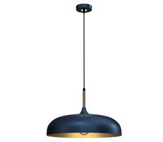 Csillár zsinóron LINCOLN 1xE27/60W/230V á. 45 cm kék