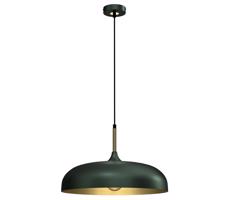 Csillár zsinóron LINCOLN 1xE27/60W/230V á. 45 cm zöld